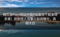 网页版Pixiv网站中国P站官方下载重磅来袭！刚刚惊人当事人秘闻曝光，真相大白